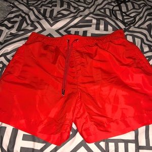 Red shorts